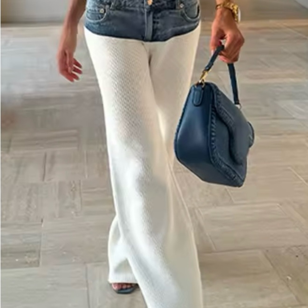 Stylish Denim/White Women's Jeans